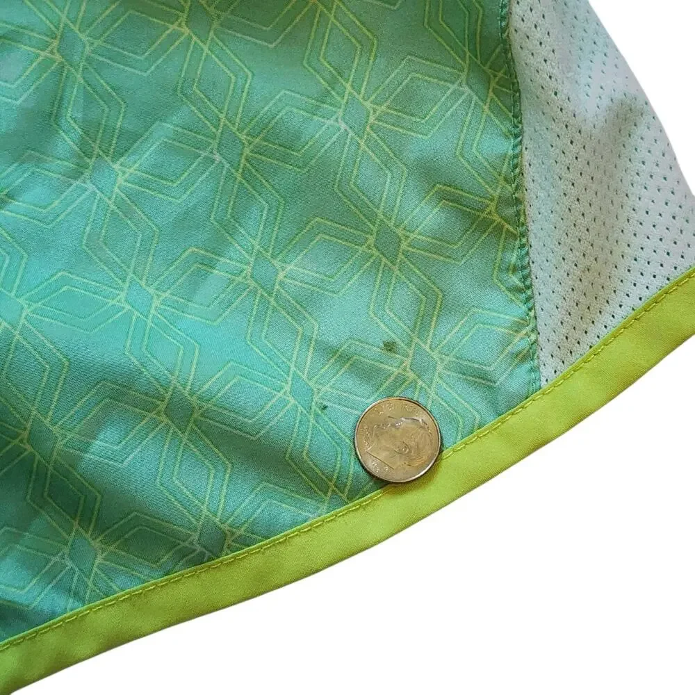 Danskin Now Girls Tempo Shorts Size S 6-6X Green Lined Athletic